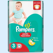 ПАМПЕРС ПОДГУЗН. ПАНТС ТРУСИКИ МИДИ 6-11КГ №60 [PAMPERS]