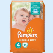 ПАМПЕРС ПОДГУЗН. СЛИП ЭНД ПЛЕЙ 8-14КГ №14 [PAMPERS]