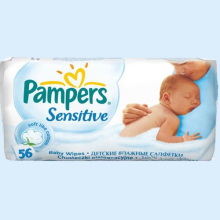 ПАМПЕРС САЛФЕТКИ ВЛАЖНЫЕ СЕНСЕТИВ №56 СМ.БЛОК [PAMPERS]