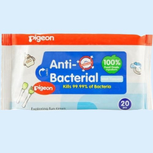 ПИДЖЕН САЛФЕТКИ ВЛАЖН. ДЕТСК АНТИБАКТ. №20 [PIGEON]