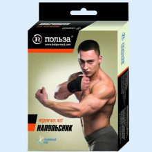 ПОЛЬЗА НАПУЛЬСНИК СПОРТИВНЫЙ 1631 С ПЕТЛЕЙ Р.УНИВЕРСАЛЬНЫЙ НЕОПРЕН ЧЕРН.