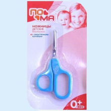 ПОМА НОЖНИЦЫ ДЕТСКИЕ БЕЗОП. С ЗАКРУГЛ. КОНЦАМИ 0+МЕС. /АРТ.00718/