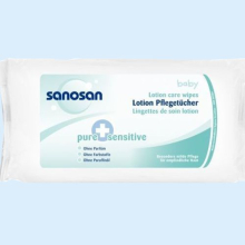 САНОСАН ПЮР+СЕНСЕТИВ САЛФЕТКИ ВЛАЖНЫЕ Д/МАЛЫШЕЙ №64 [SANOSAN]