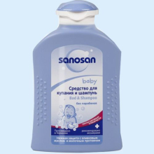 САНОСАН СРЕДСТВО Д/КУПАНИЯ+ШАМПУНЬ 200МЛ. /АРТ.985026/ [SANOSAN]