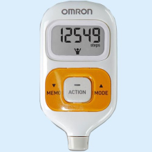 шагомер электронный OMRON HJ-203-ЕD (оранжевый)