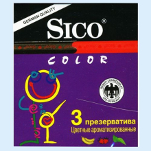 СИКО ПРЕЗЕРВАТИВ COLOR №3 ЦВЕТНЫЕ АРОМАТИЗИР. [SICO]