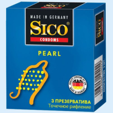 СИКО ПРЕЗЕРВАТИВ PEARL №3+№3 ТОЧЕЧН. РИФЛЕНИЕ [SICO]