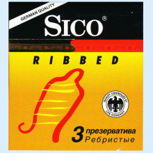 СИКО ПРЕЗЕРВАТИВ RIBBED №3 РЕБРИСТЫЕ