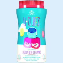 СОЛГАР Ю-КЬЮБС С КАЛЬЦИЕМ И ВИТ. Д3 №60 ПАСТИЛКИ