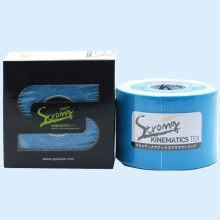 СПУЛТЕЙП БИНТ КИНЕЗИО ТЕЙП 5СМ*5М.СТРОНГ+ ГОЛУБОЙ.[SPOL TAPE]