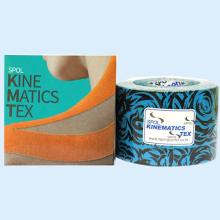 СПУЛТЕЙП БИНТ КИНЕЗИО ТЕЙП 5СМ*5М.ТАТУ ГОЛУБОЙ.[SPOL TAPE]