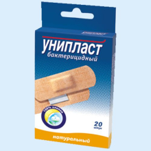 УНИПЛАСТ ЛЕЙКОПЛАСТ. БАКТЕР. НАТУР. 1,9Х7,2СМ. №20 4602435004002, 4602435006945