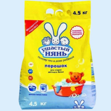 УШАСТЫЙ НЯНЬ ПОРОШОК Д/ВСЕХ ВИДОВ СТИРОК 4500Г.(4,5КГ.)