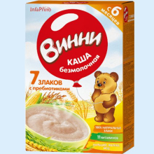 ВИННИ КАША 220Г. 7 ЗЛАКОВ ПРЕБИОТИКИ Б/МОЛ. (Детское питание)