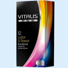 ВИТАЛИС ПРЕЗЕРВАТИВ COLOR FLAVOR №12 [VITALIS]